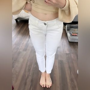 Petite White Democracy Jeans, 25” Inseam